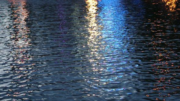 Lights Reflexion of a Night City