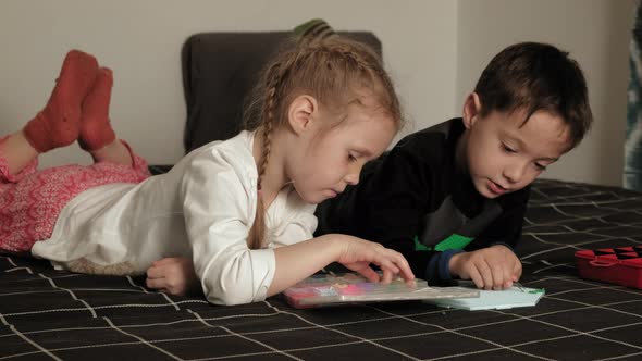 Child Plays with Perler Beads