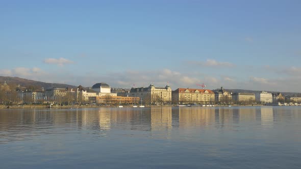 Lake in Zurich, Switzerland 