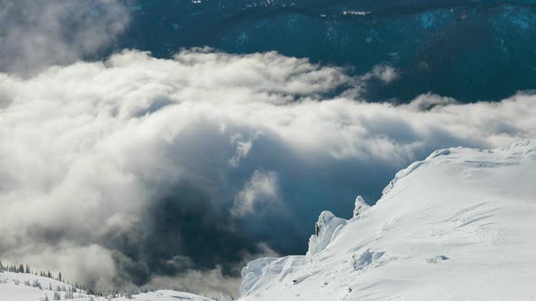 Beautiful Panoramic View of Black Tusk and Canadian Nature Landscape