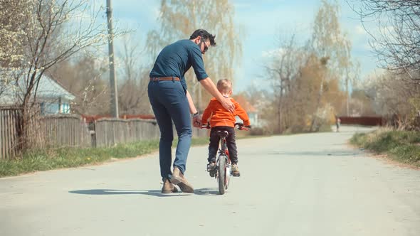 Family Father And Child Boys Leisure.Son Boys Walking Happiness.Family Parent Holidays Relationship