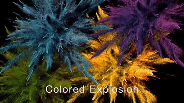 Color of Powder Explosion 4 Pack 4K