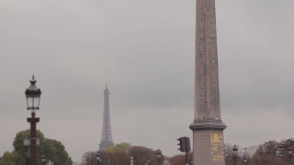 Tourists sightseeing at Obelisk of Luxor, Paris, France