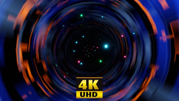 A Black Hole With Lights 4K