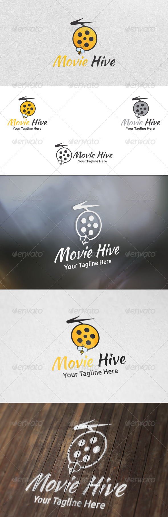 Movie Hive - Logo Template