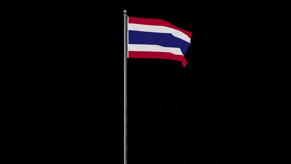 Thailand Small Flag Pole Loops With Alpha