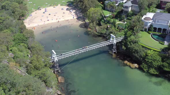 Parsley Bay Beach and Bridge a Secluded Beach in the Affluent Sydney Suburbs