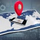 Cellular phone and map - VideoHive Item for Sale