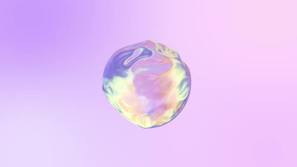 3D Animation of an Abstract Smooth Liquid Shape