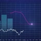 The site tracks stock prices, statistics, data. Control panel interface. Electronic chart with stock - VideoHive Item for Sale
