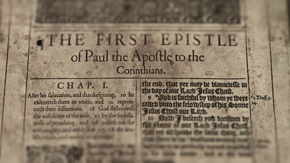 The First Epistle Of Paul The Apostle To The Corintians