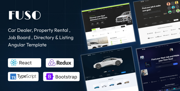 Fuso - Car Dealer, Property Rental , Job Board , Directory & Listing Next JS Template