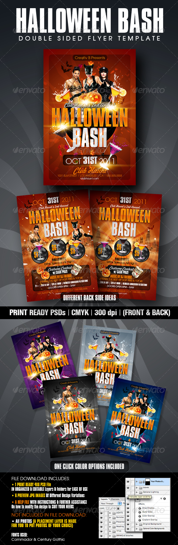 Costume Contest Flyer Template from previews.customer.envatousercontent.com