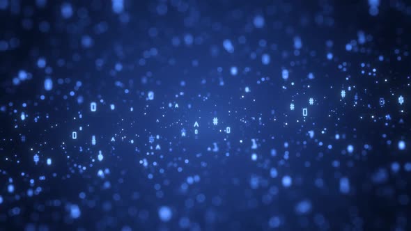 Blue Digital data Background