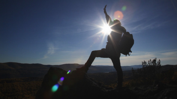 Woman on Top of the Mountain