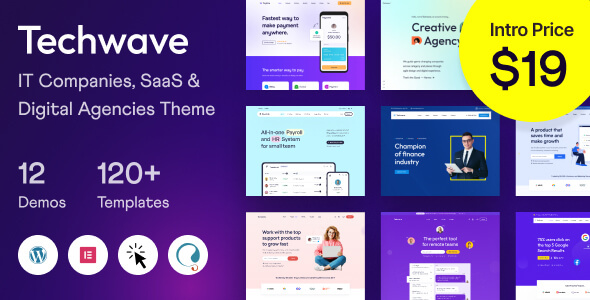 Techwave - SaaS & Agency Multipurpose WordPress Theme