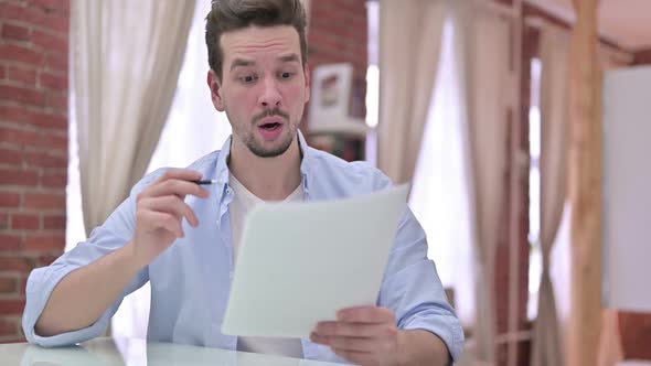 Young Man Get Shocked on Reading Document