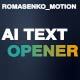 Ai Text Opener - VideoHive Item for Sale