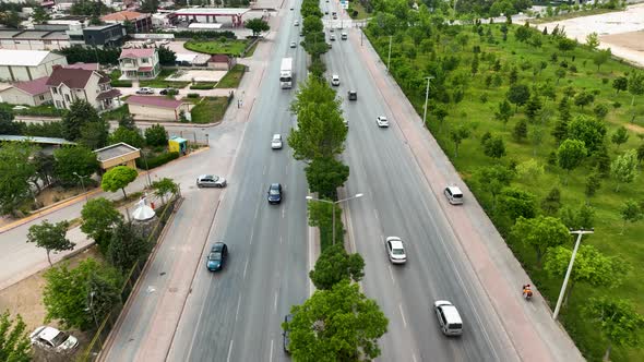 Konya city aerial view with drone, Turkey 4 K