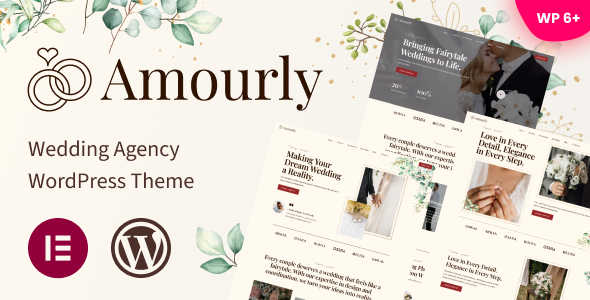 Amourly - Wedding Agency WordPress Theme