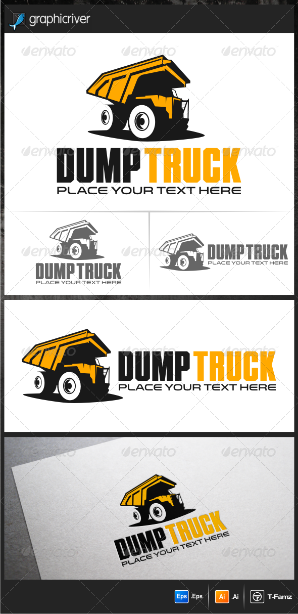 Dump Truck Logo Templates