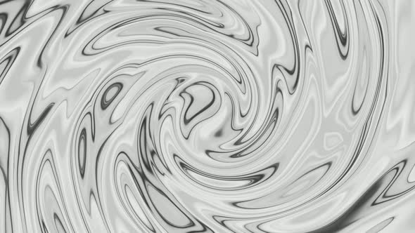 Black White Color Abstract Smooth Twisted Liquid Animated Background