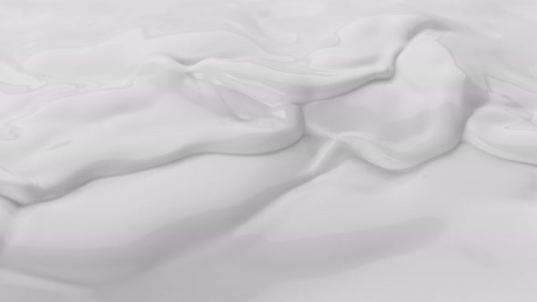 Super Slow Motion Shot of Rippling Fresh Milk at 1000 Fps