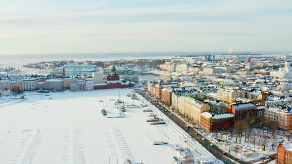 Aerial View Helsinki Finland