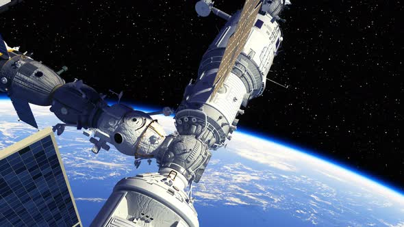 International Space Station Orbiting Planet Earth alt