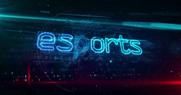 Esports sign abstract motion concept