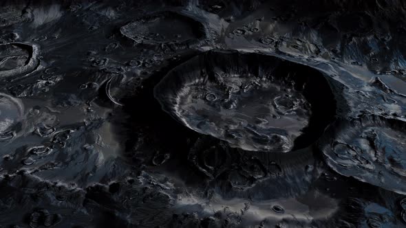 Moon Surface with Many Craters alt