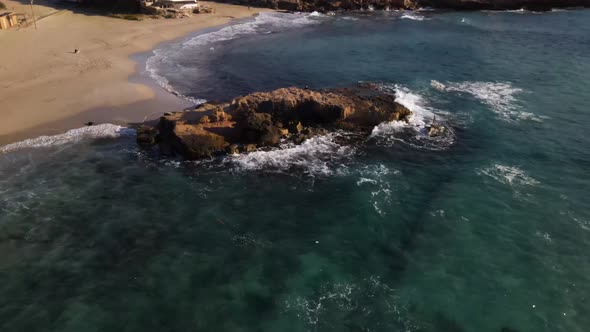 Cala Tarida beach in Ibiza, Spain