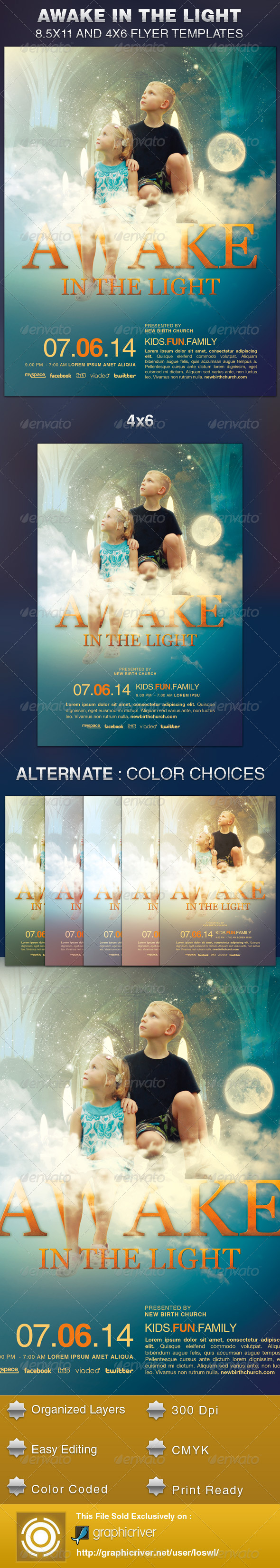 Awake Graphics, Designs & Templates | GraphicRiver