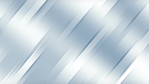 Blue glossy and grey silver metallic stripes. Geometric tech abstract motion background.