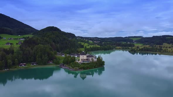 Amazing View of Lake Fuschl in Austria