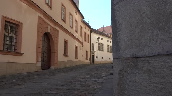 Empty streets of the city of Brno during Coronavirus disease 2019 (Covid-19) in the Czech Republic