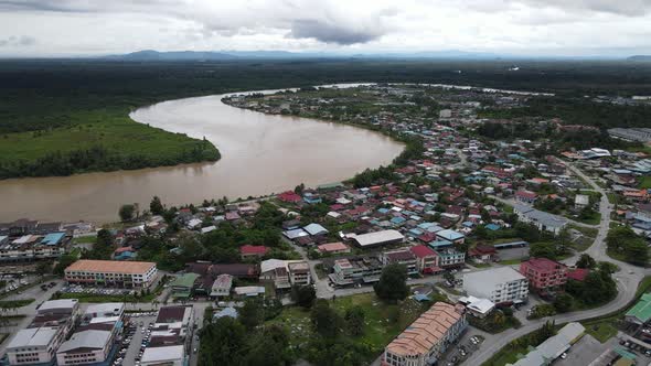 The Towns of Sarawak, Borneo, Malaysia