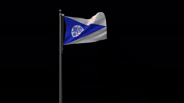 Minneapolis City Flag With Alpha 4K