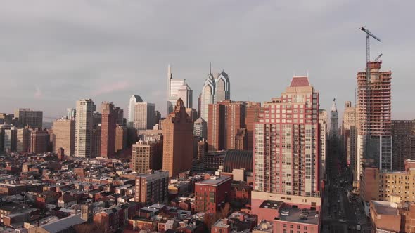 Aerial View of Philadelphia City 2021