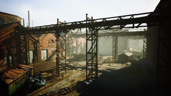 Ruins of a Very Heavily Polluted Industrial Factory alt