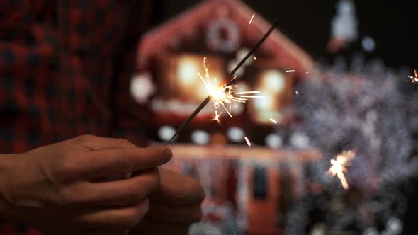 The Christmas Sparkler is Burning