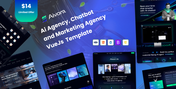 Aivora – AI Agency & Technology VueJS Template