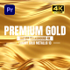 Premium Gold Motion Background Pack 4K Premiere Pro - VideoHive Item for Sale