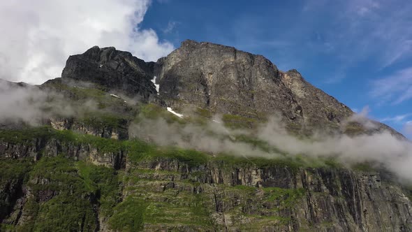 Mountain Cloud Top View Landscape