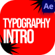 Typography Intro - VideoHive Item for Sale