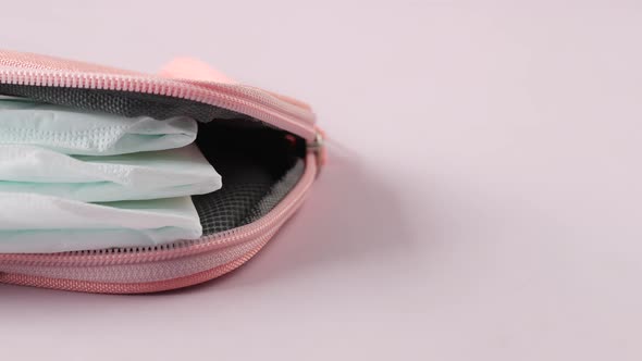 Close Up of Sanitary Pad on a Table