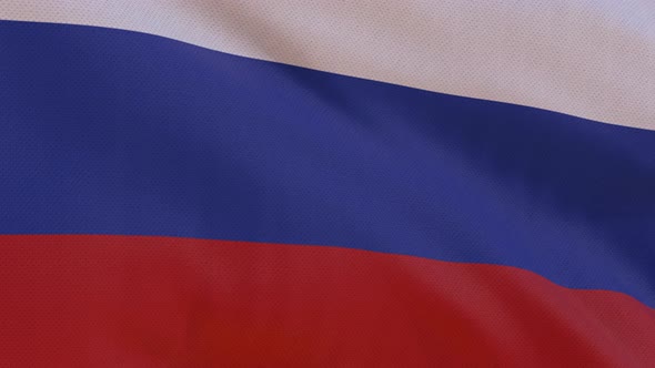 Russia Flag 4K Seamless Loop