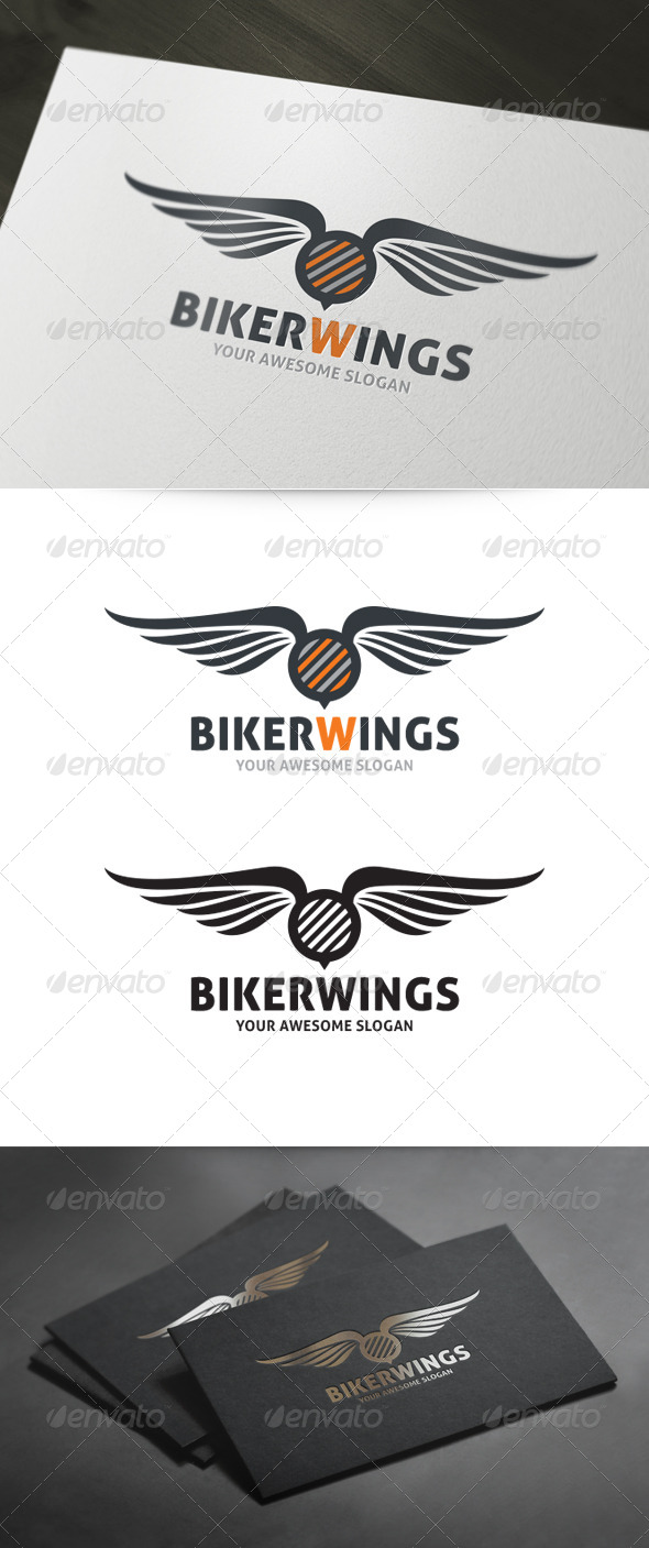 Biker Wings Logo
