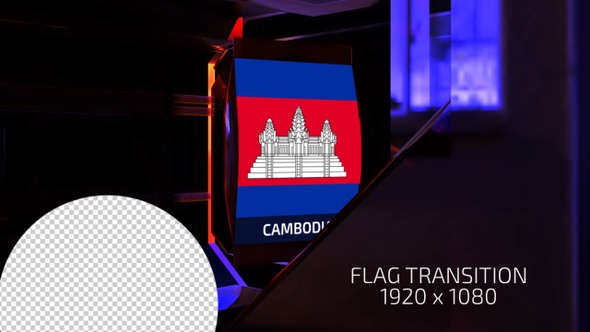Cambodia Flag Transition