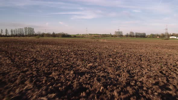 Flight Over the Fields in the Suburbs of St. Petersburg